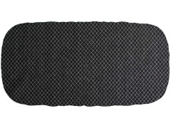 Kaarsgaren Nepromokavé Tencel prostěradlo do kočárku černá mřížka