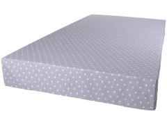 Kaarsgaren 2v1 Tencel prostěradlo a chránič 70x160cm šedé puntíky