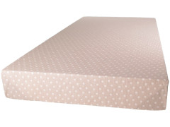 Kaarsgaren 2v1 Tencel prostěradlo a chránič 70x160cm béžové puntíky