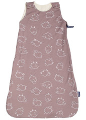 Kaarsgaren Merino spací pytel 70 cm ovečky hnědé zip na boku