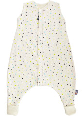 Kaarsgaren Merino spací pytel 90 cm bio puntíky s nožičkami