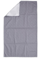 Kaarsgaren Přebalovací podložka Tencel šedé puntíky 48 x 80 cm