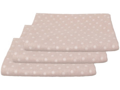Kaarsgaren 3 ks Přebalovací podložka Tencel béžové puntíky 48 x 80 cm
