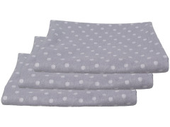 Kaarsgaren 3 ks Přebalovací podložka Tencel šedé puntíky 48 x 80 cm