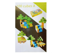 Toybit Magnetická stavebnice Minecraft Stromy a vodopád s postavičkou 101ks