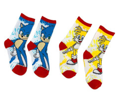 Snugs Dětské ponožky Ježek Sonic a Liška Tails 5-8 let 2ks