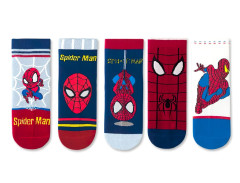Snugs Dětské ponožky Spiderman Superhero 3-5 let 5 párů