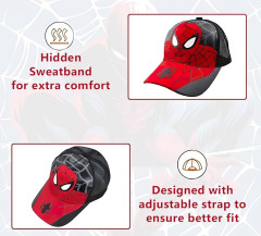 Snugs Dětská kšiltovka Spiderman s potiskem M