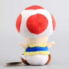 Plush Plyšová hračka Super Mario Toad cervena houba 17cm