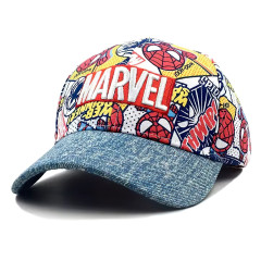 Snugs Dětská kšiltovka Komiks Marvel s potiskem a nášivkou M