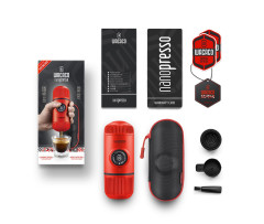 Nanopresso Lava Red + pevný obal cestovní kávovar (4)