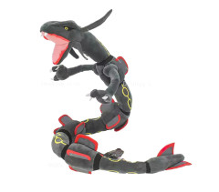 Plush Plyšová hračka Pokémon Rayquaza šedý ohebný 80cm