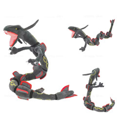 Plush Plyšová hračka Pokémon Rayquaza šedý ohebný 80cm