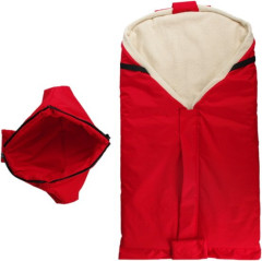 Kaarsgaren Červený fusak s beránkem z biobavlny