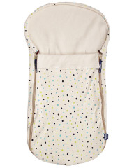 Kaarsgaren Letní fusak z bio bavlny do kočárku i autosedačky – motiv puntíků