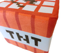 Plush Pěnová kostka Minecraft blok TNT 20cm