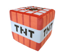 Plush Pěnová kostka Minecraft blok TNT 20cm
