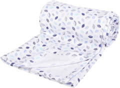 Kaarsgaren Letní deka 150x200cm modré lístky