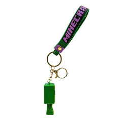 Bagito Dětská klíčenka Minecraft Creeper s poutkem a karabinou 22cm