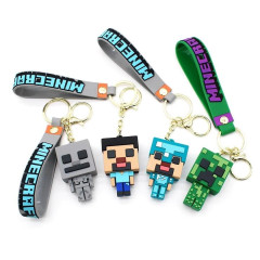 Bagito Dětská klíčenka Minecraft Creeper s poutkem a karabinou 22cm