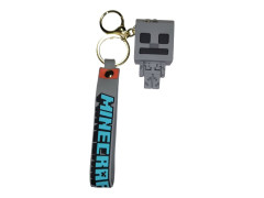 Bagito Dětská klíčenka Minecraft Skeleton s poutkem a karabinou 22cm