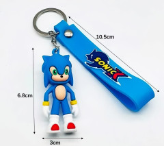 Bagito Dětská klíčenka Ježek Sonic modrý s poutkem a karabinou 22cm