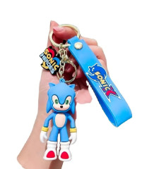 Bagito Dětská klíčenka Ježek Sonic modrý s poutkem a karabinou 22cm