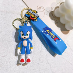 Bagito Dětská klíčenka Ježek Sonic modrý s poutkem a karabinou 22cm