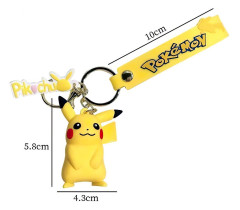 Bagito Dětská klíčenka Pokémon Pikachu s poutkem a karabinou 22cm