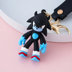 Bagito Dětská klíčenka Ježek Sonic Shadow s poutkem a karabinou 22cm
