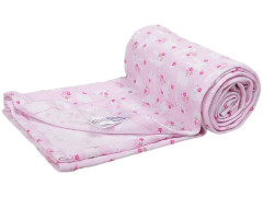 Kaarsgaren Letní bavlněná deka 150×200 cm – růžová se zajíčkybav