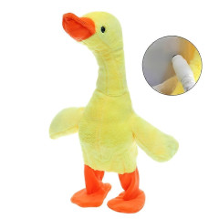 Plush Interaktivní plyšová hračka Kačka zpívající chodící USB 35cm