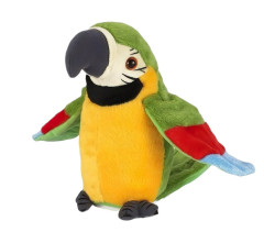 Plush Interaktivní plyšová hračka Papoušek opakující mávající 21cm