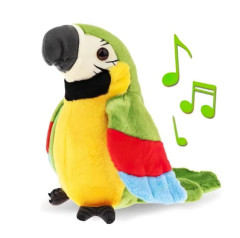 Plush Interaktivní plyšová hračka Papoušek opakující mávající 21cm