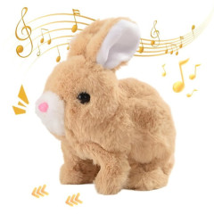 Plush Interaktivní plyšová hračka Králíček chodící se zvukem 18cm