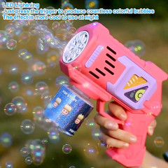 bHome Automatická pistole na bubliny růžová s náplní