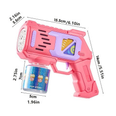 bHome Automatická pistole na bubliny růžová s náplní