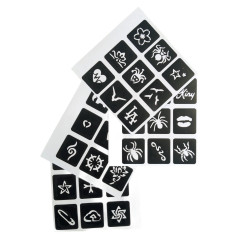 Toybit Sada tetování Glitter se šperky a nálepkami 18ks