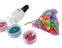 Toybit Sada tetování Glitter se šperky a nálepkami 18ks