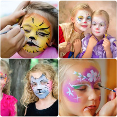 FunCo Dětská sada barev na obličej a tělo METALIC 10ks