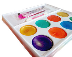 FunCo Dětská sada barev na obličej a tělo METALIC 10ks