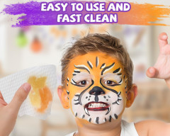 FunCo Dětská sada barev na obličej a tělo METALIC 10ks