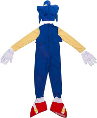 FunCo Dětský kostým Sonic s maskou a rukavicemi 128-134 L