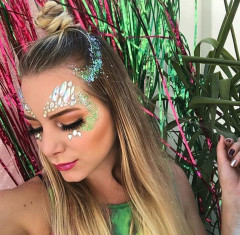 FunCo Samolepící maska na oči Kamínky křišťál