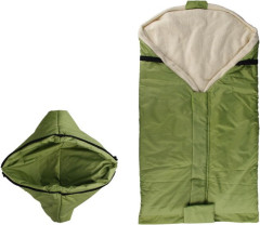 Kaarsgaren Zelený fusak s beránkem z biobavlny