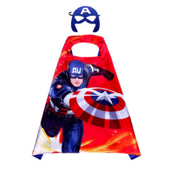 FunCo Dětský karnevalový převlek Superhrdina Kapitán Amerika 2v1