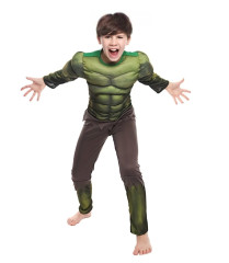 FunCo Dětský kostým Svalnatý Hulk s maskou 110-122 M