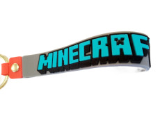 Bagito Dětská klíčenka Minecraft Prase s poutkem a karabinou