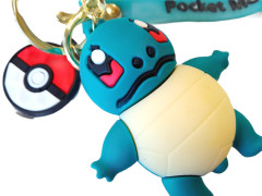 Bagito Dětská klíčenka Pokémon Squirtle s poutkem a karabinou