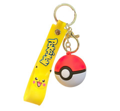 Bagito Dětská klíčenka Pokémon Pokébal s poutkem a karabinou